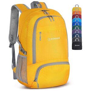 Lightweight Packable Backpack 30L - Foldable Hiking Backpacks Yellow